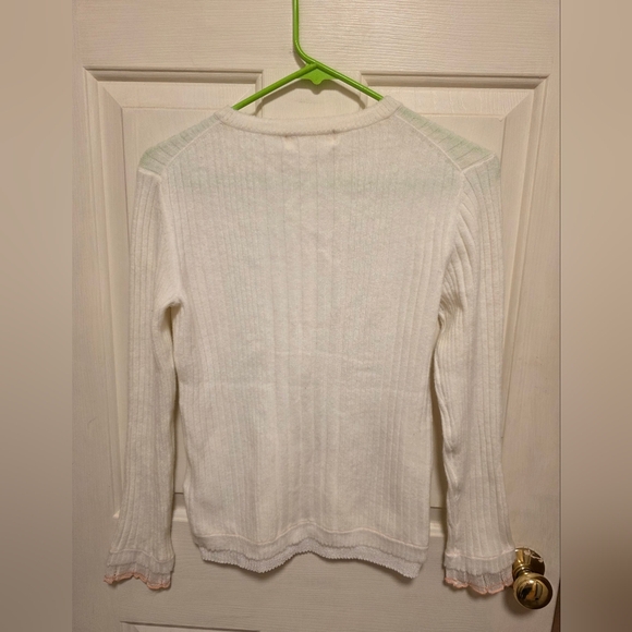 Free People White Ribbed Long Sleeve Top - Picture 10 of 11